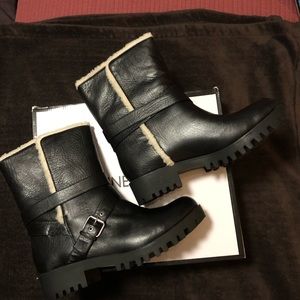 Nine West Fur Lined Black Boots